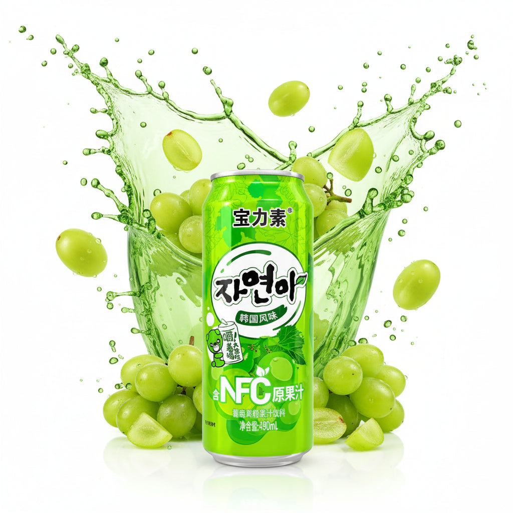 宝力素 Bebida de Uva Verde con Trozos de Fruta