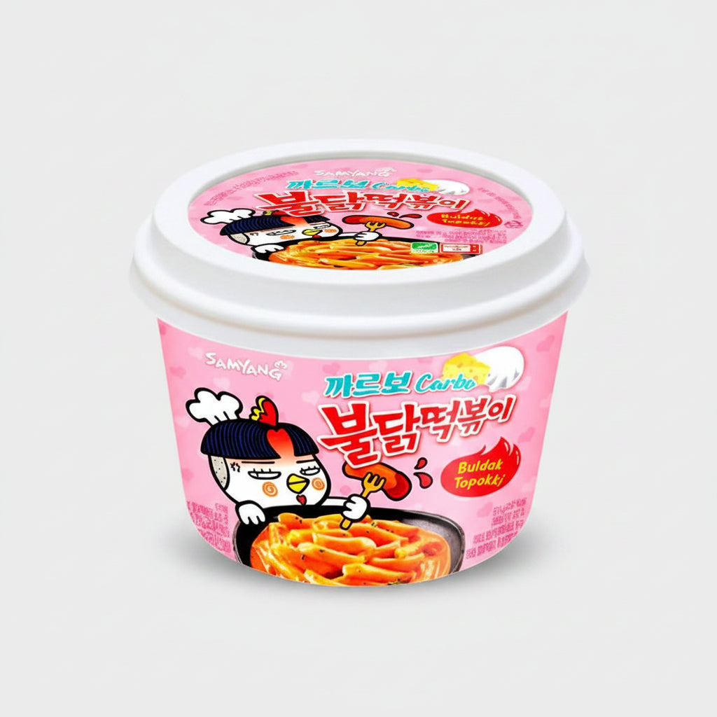 Buldak Tteokbokki Carbonara - Big Fat Mao
