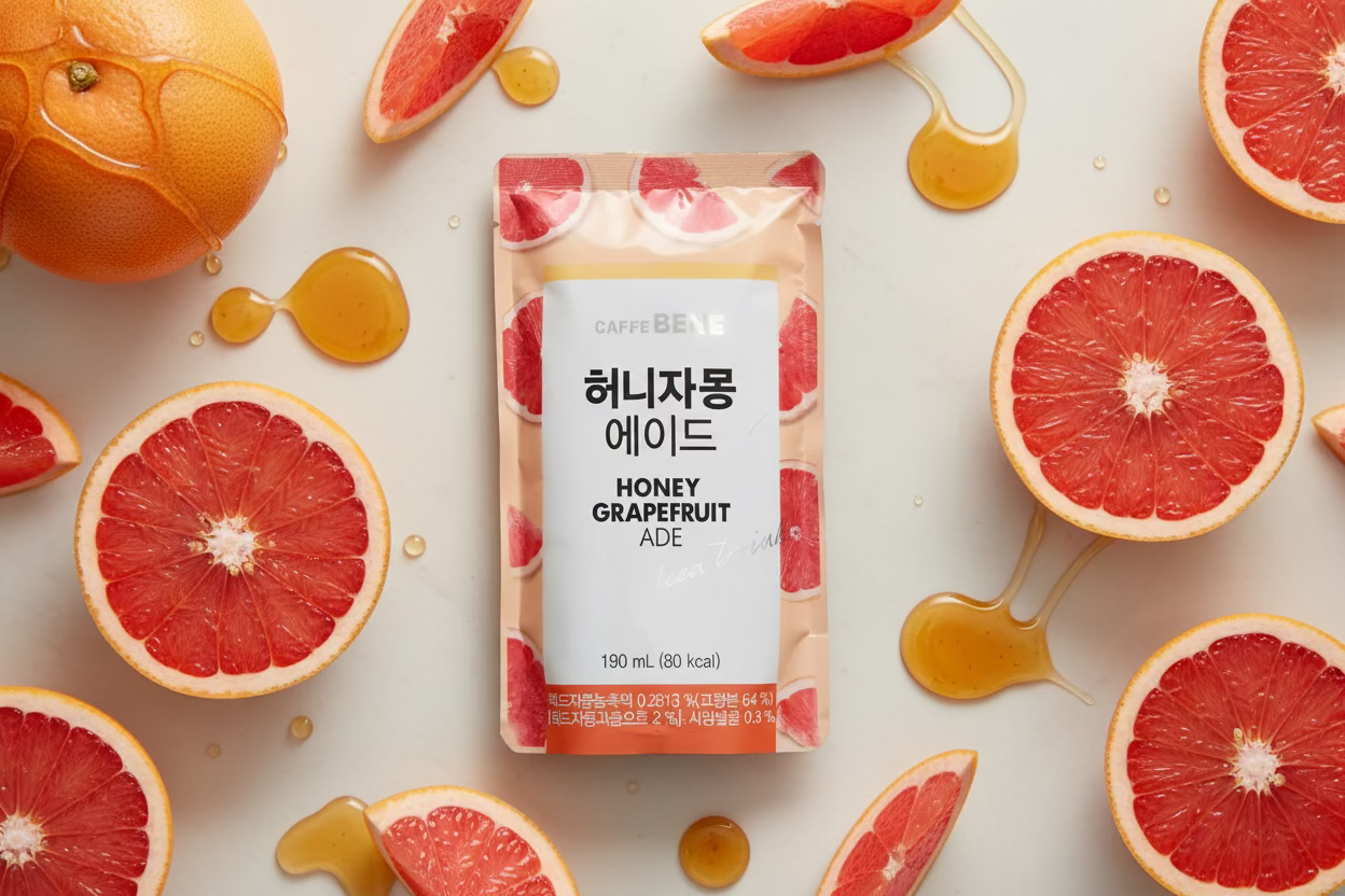 CAFFE BENNE Honey Grapefruit ADE - Big Fat Mao