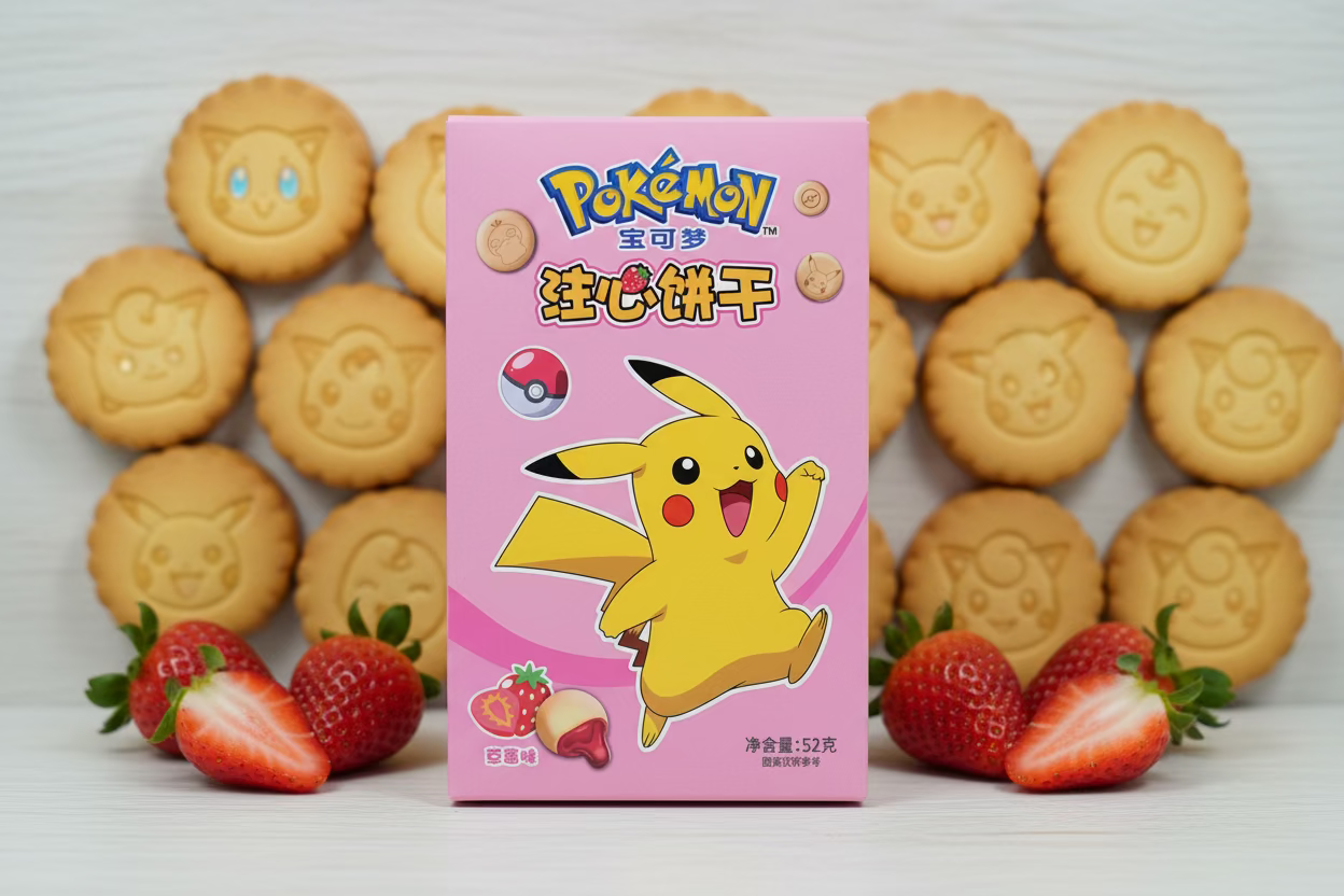 Galletas Pokemon Rellenas Pikachu - Big Fat Mao