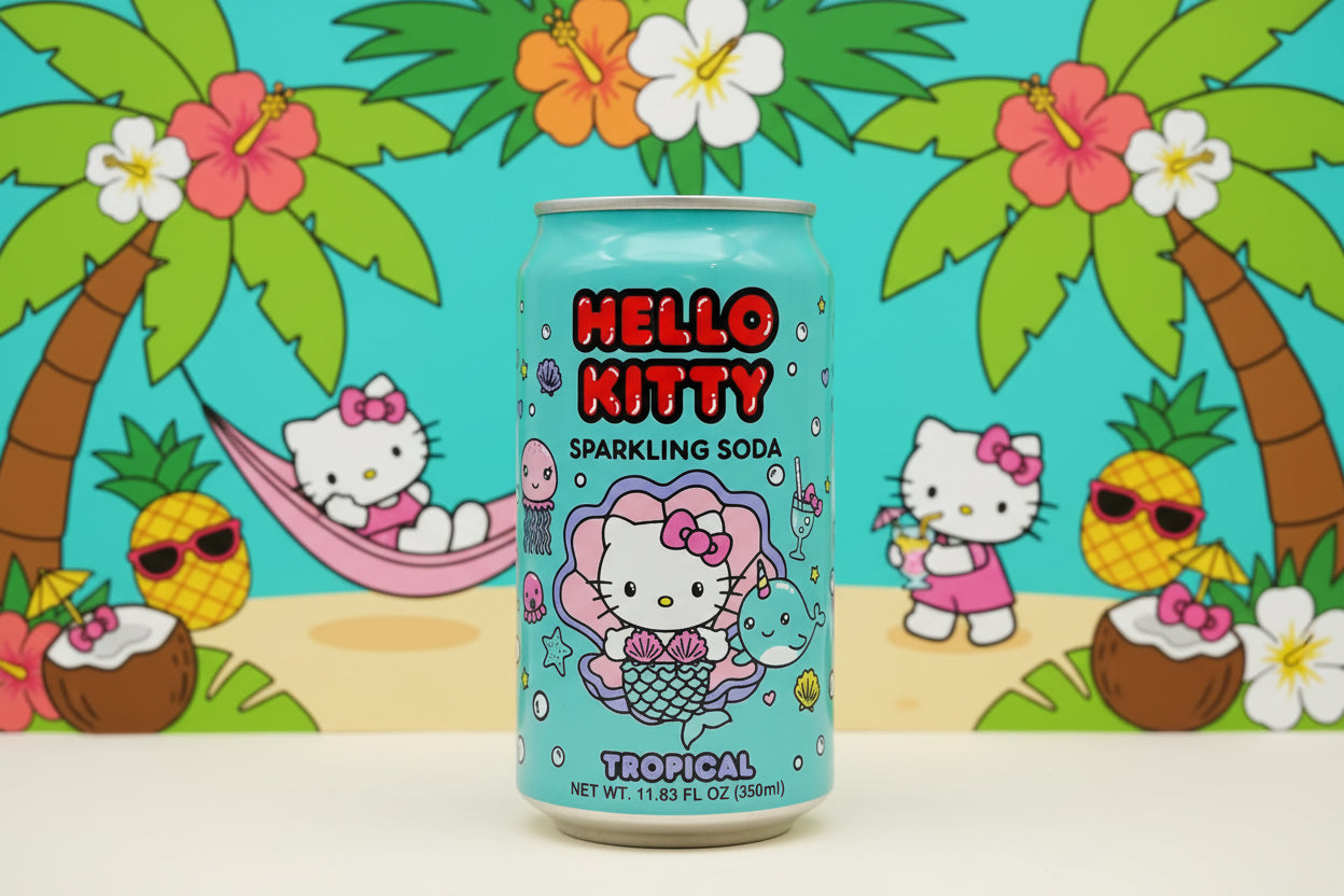 Hello Kitty Sparkling Soda Tropical - Big Fat Mao