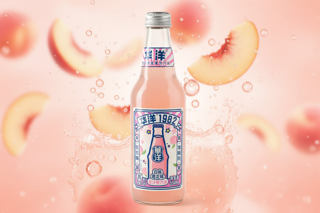 Refresco Huáyáng yī jiǔ bā èr Durazno - Big Fat Mao