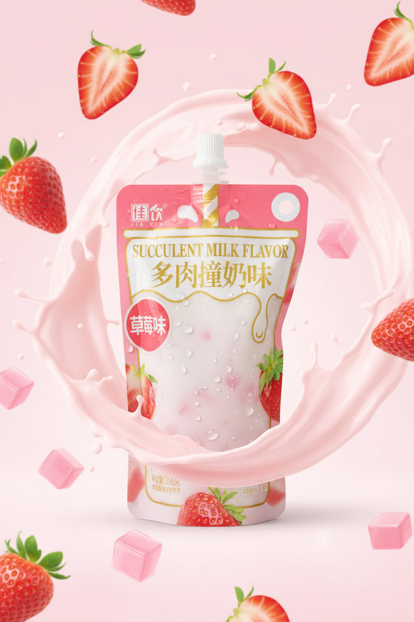佳饮 Succulent Milk Flavor Strawberry