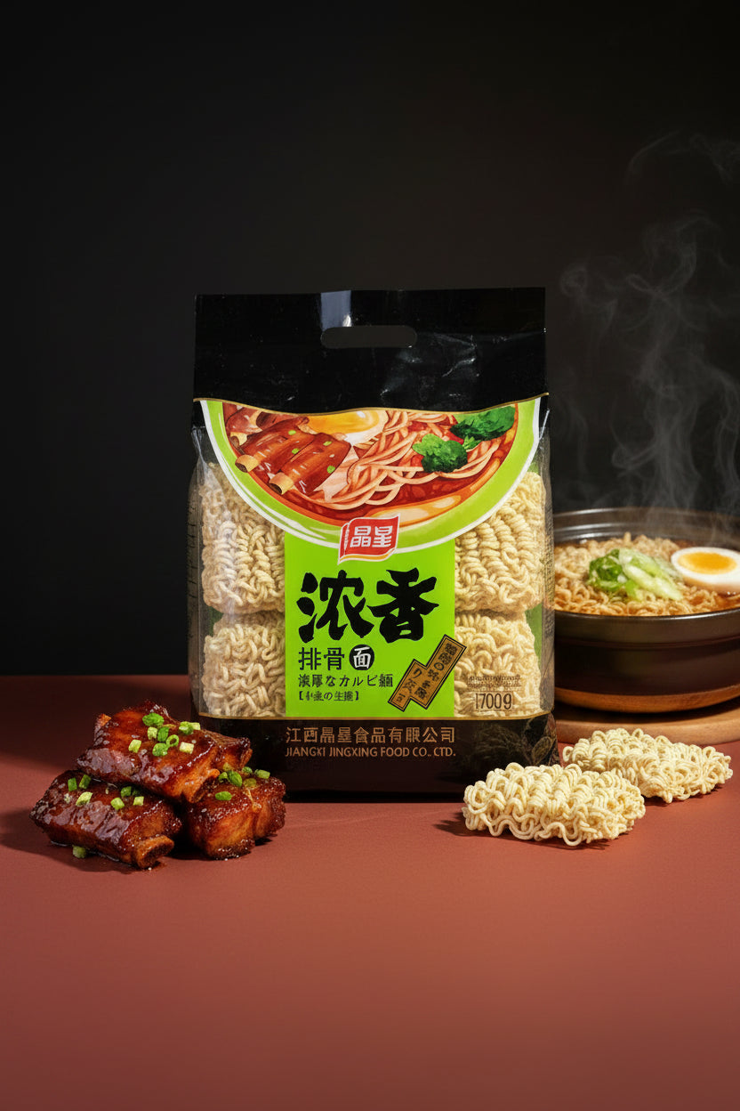 Jīng Xīng Fideos Sabor Costilla de Cerdo - Big Fat Mao