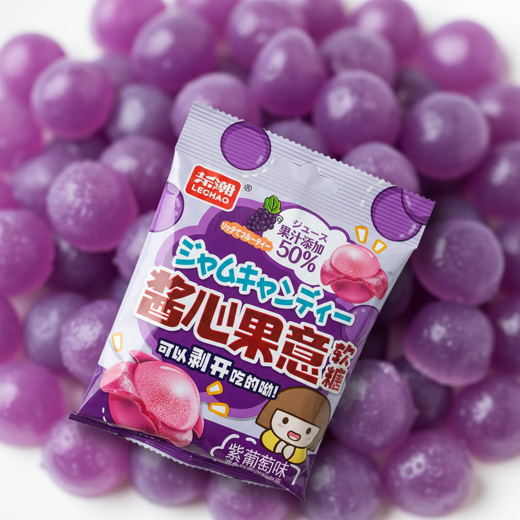 Lechao Gomitas Pelables Sabor Uva - Big Fat Mao