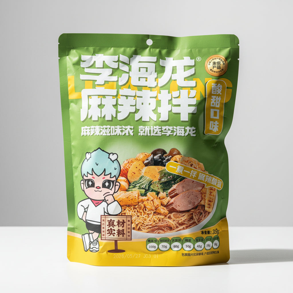李海龙 Li Hailong 麻辣拌 Fideos Mala Agridulces con Salsas