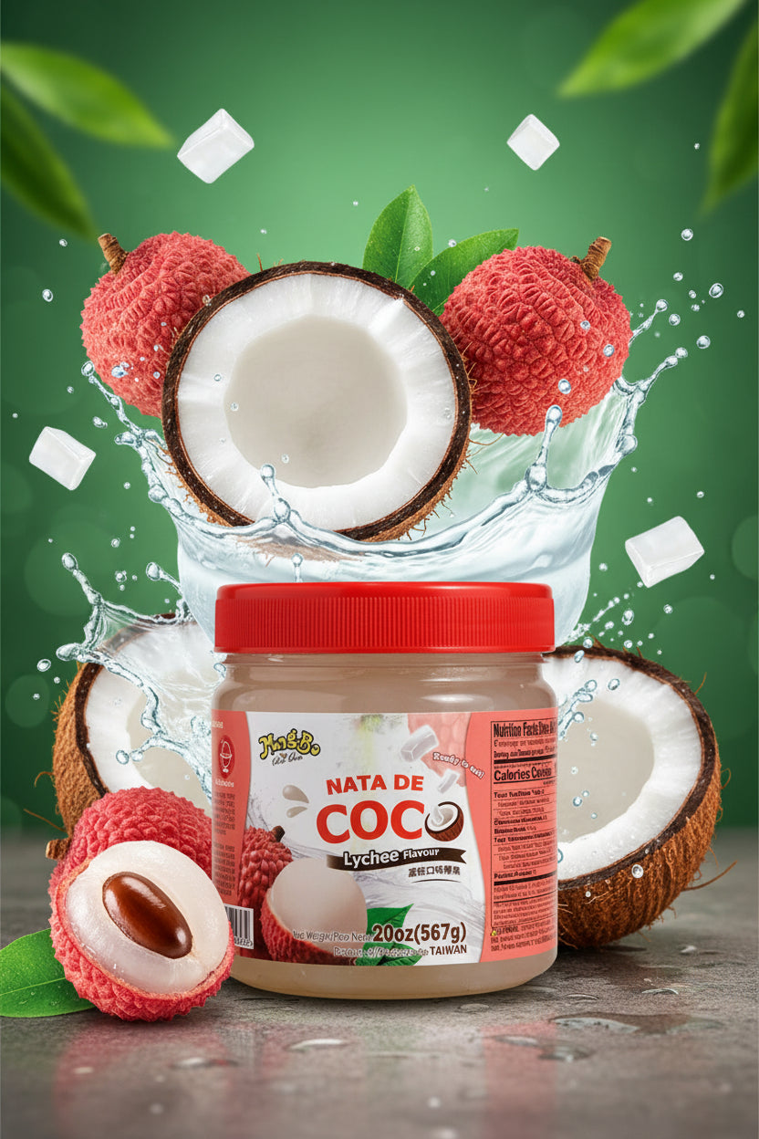 Meng Bo Cha Cha Nata de Coco Sabor Lychee