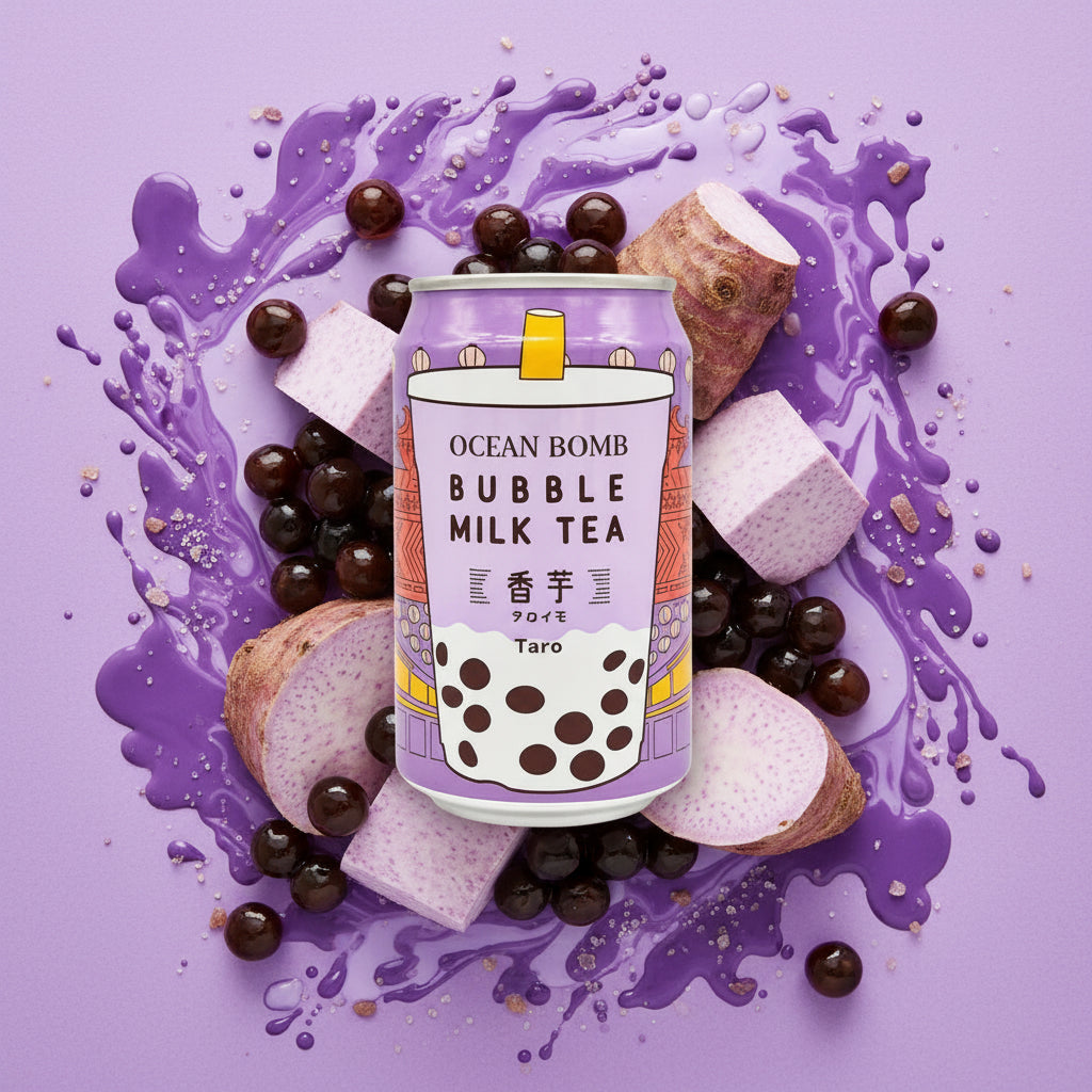 Ocean Bomb Bubble Milk Tea Taro - Big Fat Mao
