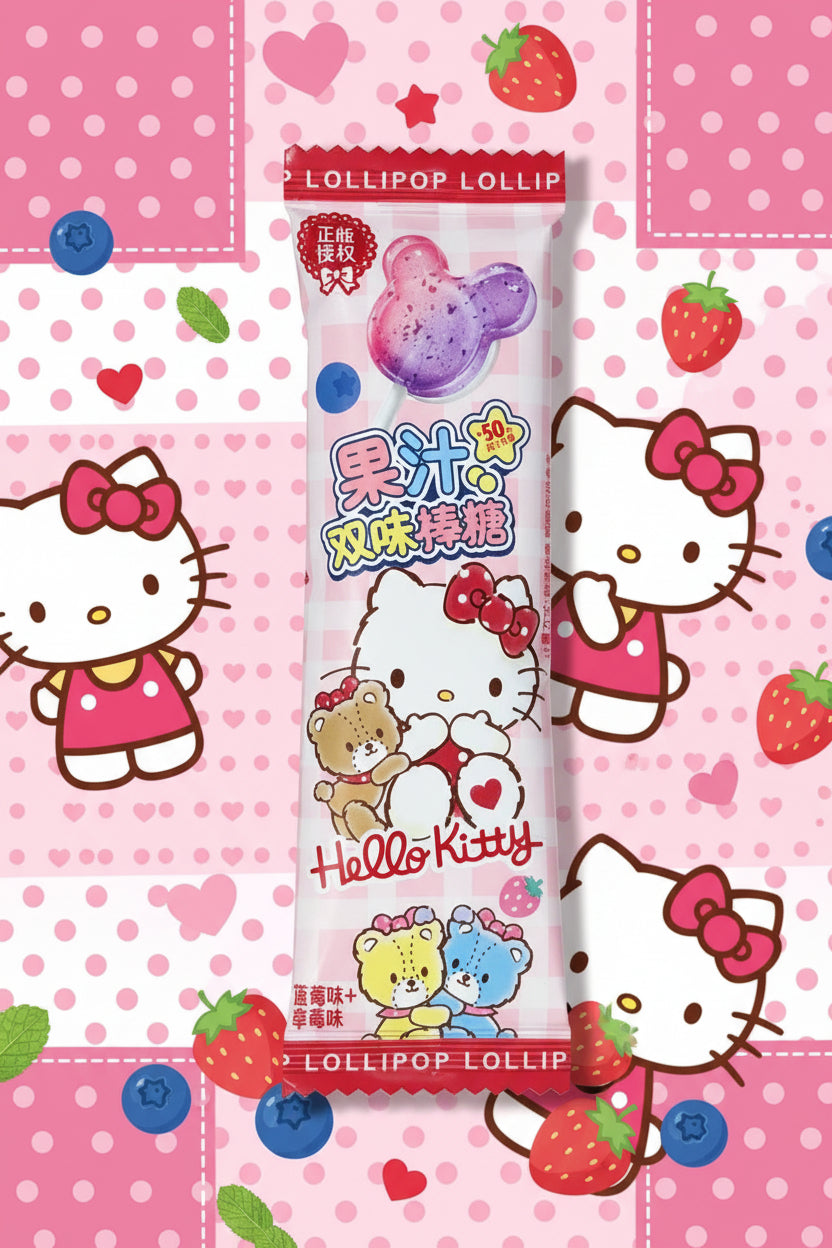 Paleta Hello Kitty Duo Frutos Rojos - Big Fat Mao