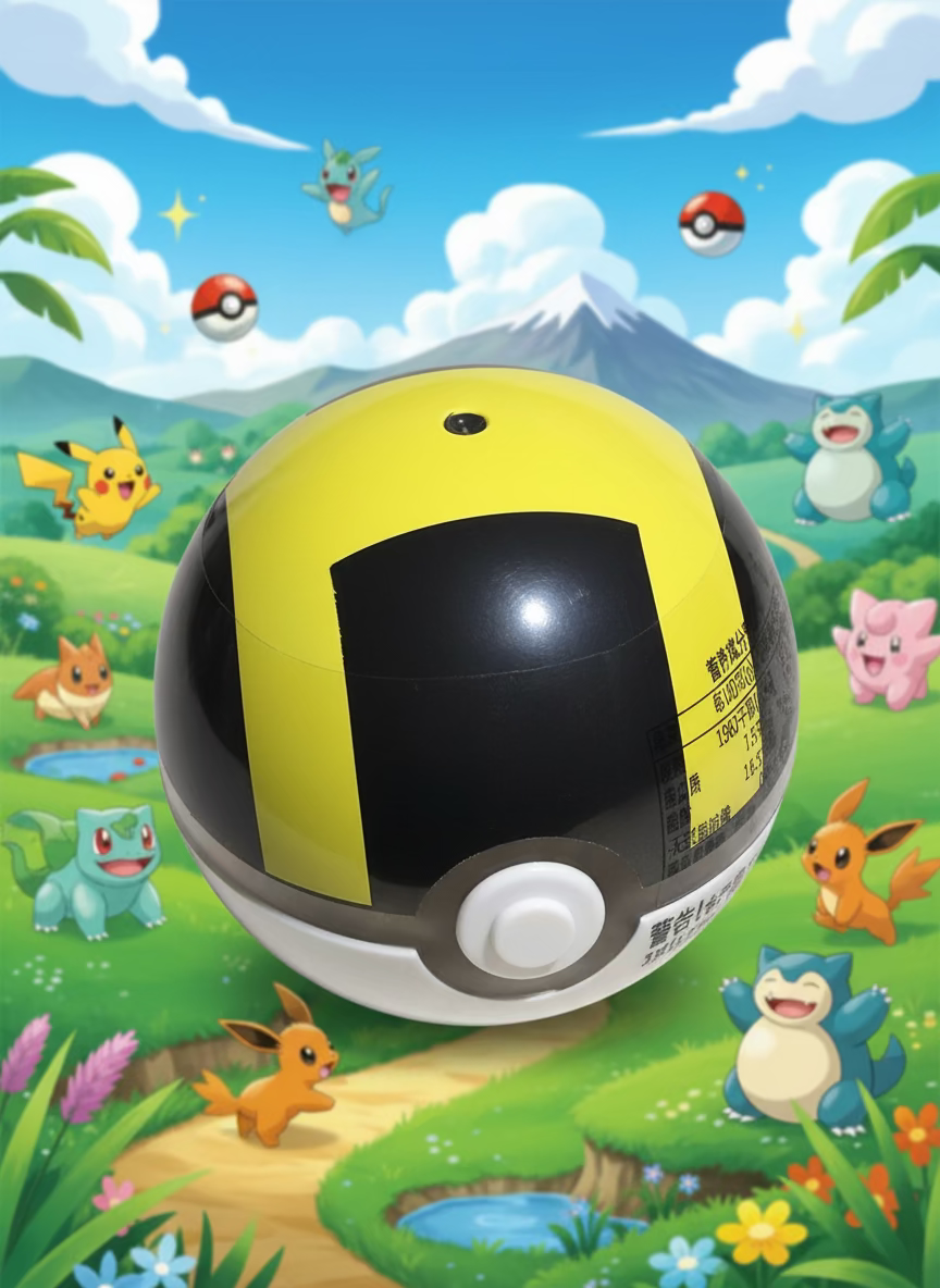Pokebola con Galleta y Figura - Big Fat Mao