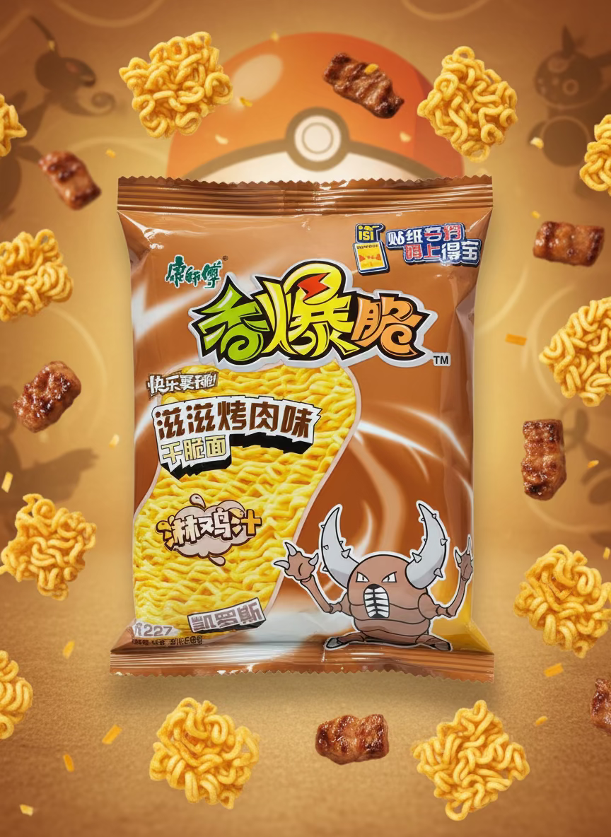 Ramen Frito Pokemon Carne Asada - Big Fat Mao