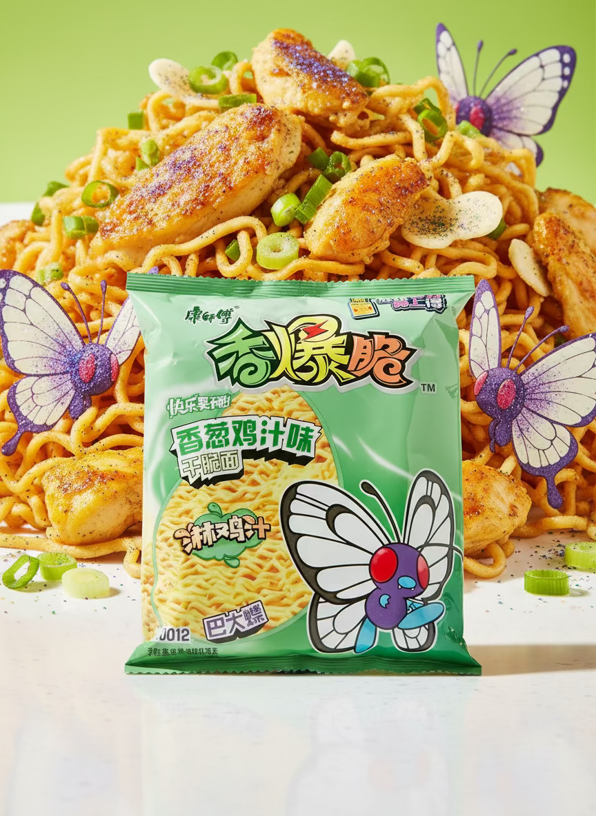 Ramen Frito Pokemon Sabor Pollo - Big Fat Mao