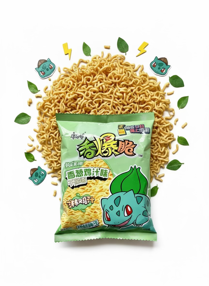 Ramen Frito Pokemon Sabor Pollo - Big Fat Mao