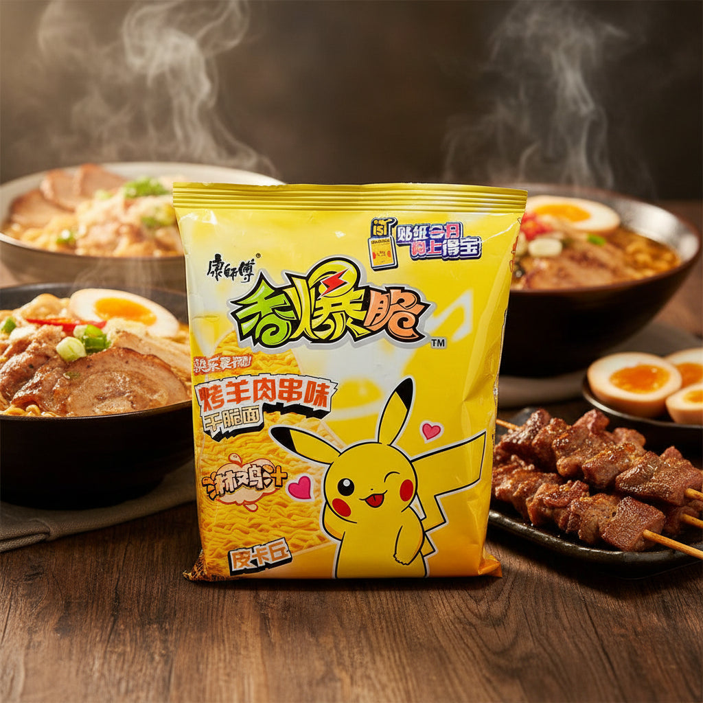 Ramen Frito Pokemon Sabor Carne - Big Fat Mao