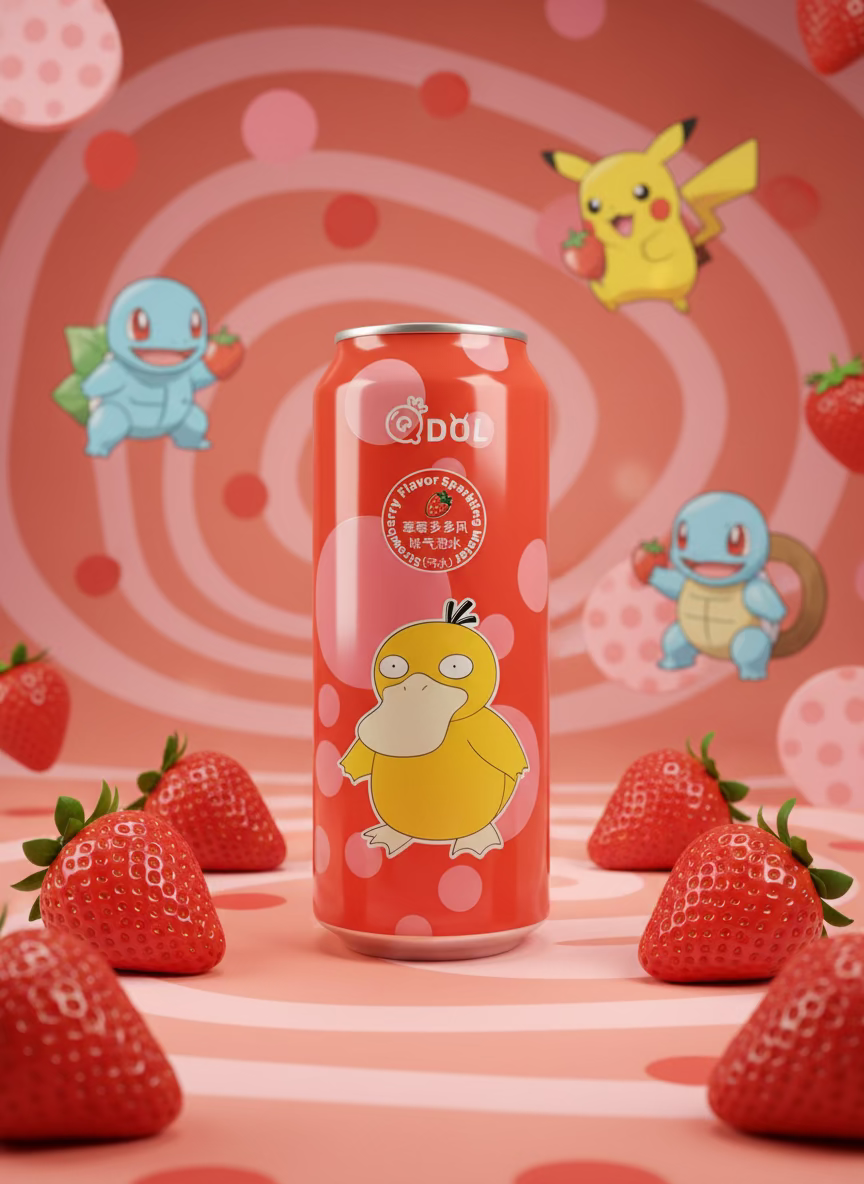 Refresco Pokemon Fresa - Big Fat Mao
