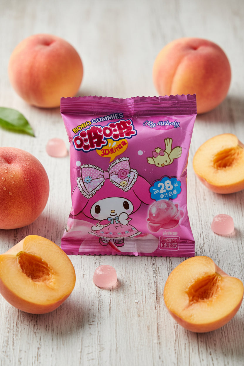 My Melody Gomitas Pelables Sabor Durazno - Big Fat Mao